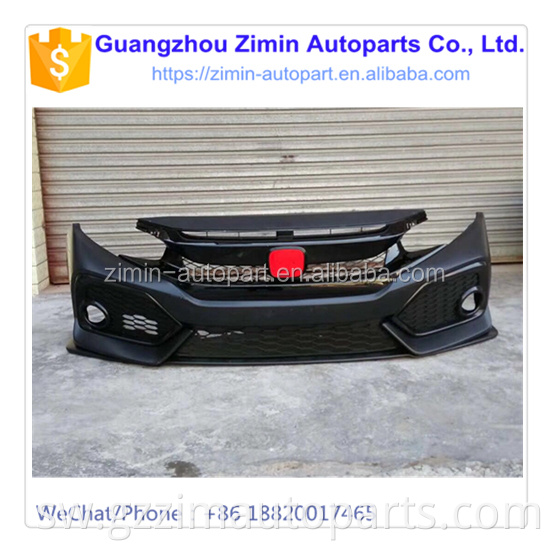 Bei ya Kiwanda Nyeusi ABS Plastiki Mbele na Kitengo cha Mwili wa Nyuma Kwa Civic 2016